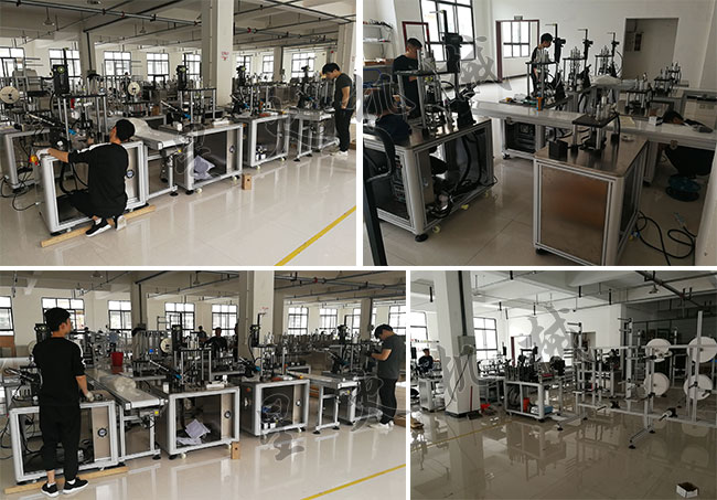 haha体育
安徽n95口罩机设备车间展示