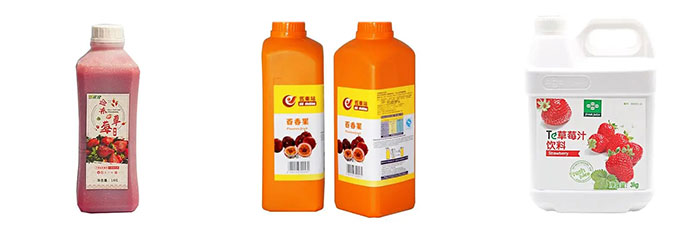 haha体育果汁果酱灌装机设备样品展示