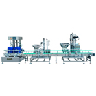 双头化工助剂称重灌装机-haha体育称重灌装旋盖生产线